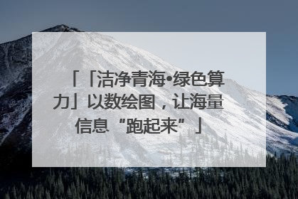 「洁净青海•绿色算力」以数绘图，让海量信息“跑起来”