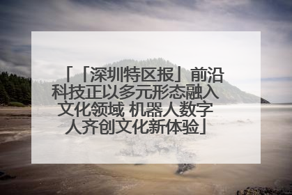 「深圳特区报」前沿科技正以多元形态融入文化领域 机器人数字人齐创文化新体验