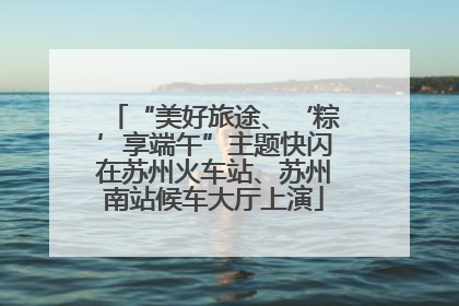 “美好旅途、‘粽’享端午”主题快闪在苏州火车站、苏州南站候车大厅上演