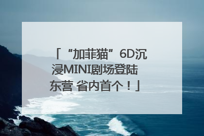 “加菲猫”6D沉浸MINI剧场登陆东营 省内首个！