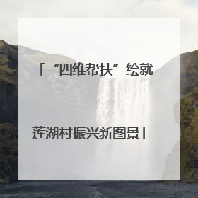 “四维帮扶”绘就莲湖村振兴新图景