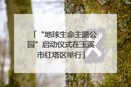 “地球生命主题公园”启动仪式在玉溪市红塔区举行