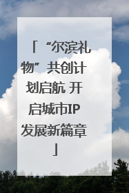 “尔滨礼物”共创计划启航 开启城市IP发展新篇章