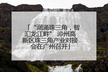 “潮涌珠三角，智汇龙江畔” 漳州高新区珠三角产业对接会在广州召开