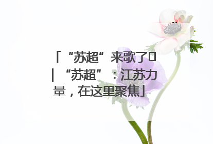 “苏超”来歌了⑪｜“苏超”：江苏力量，在这里聚焦