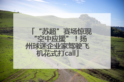 “苏超”赛场惊现 “空中应援”！扬州球迷企业家驾驶飞机花式打call
