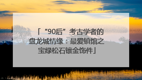 “90后”考古学者的盘龙城情缘：最爱镇馆之宝绿松石镶金饰件