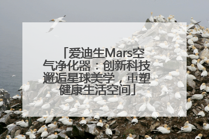 爱迪生Mars空气净化器：创新科技邂逅星球美学，重塑健康生活空间
