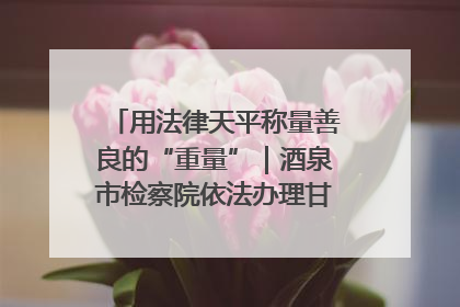 用法律天平称量善良的“重量”｜酒泉市检察院依法办理甘肃首例社区矫正对象见义勇为减刑案