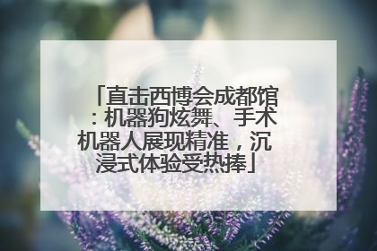 直击西博会成都馆：机器狗炫舞、手术机器人展现精准，沉浸式体验受热捧