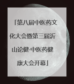 第八届中医药文化大会暨第三届沂山论健·中医药健康大会开幕