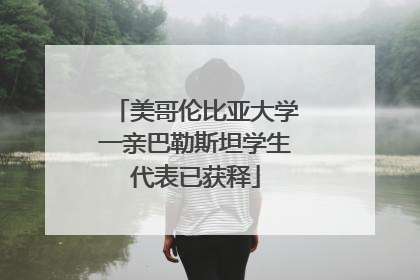 美哥伦比亚大学一亲巴勒斯坦学生代表已获释