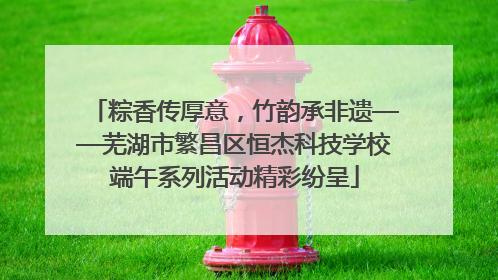 粽香传厚意，竹韵承非遗——芜湖市繁昌区恒杰科技学校端午系列活动精彩纷呈