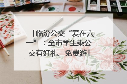 临汾公交“爱在六一”：全市学生乘公交有好礼、免费游