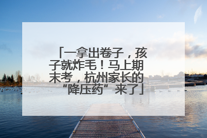 一拿出卷子，孩子就炸毛！马上期末考，杭州家长的“降压药”来了