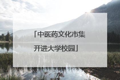 中医药文化市集开进大学校园