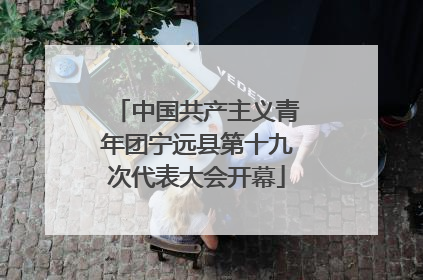 中国共产主义青年团宁远县第十九次代表大会开幕