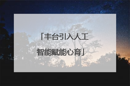 丰台引入人工智能赋能心育