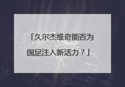 久尔杰维奇能否为国足注入新活力？