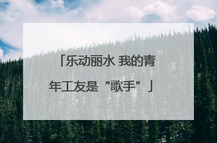 乐动丽水 我的青年工友是“歌手”