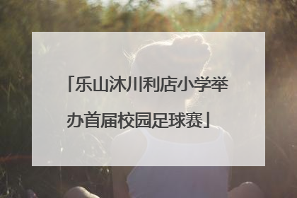 乐山沐川利店小学举办首届校园足球赛