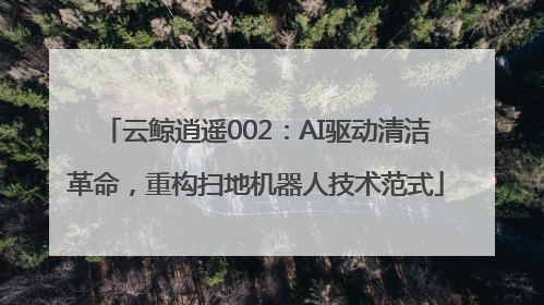 云鲸逍遥002：AI驱动清洁革命，重构扫地机器人技术范式