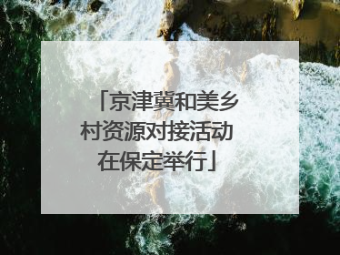京津冀和美乡村资源对接活动在保定举行