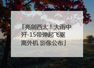 亮剑西太！大雨中歼-15带弹起飞驱离外机 影像公布