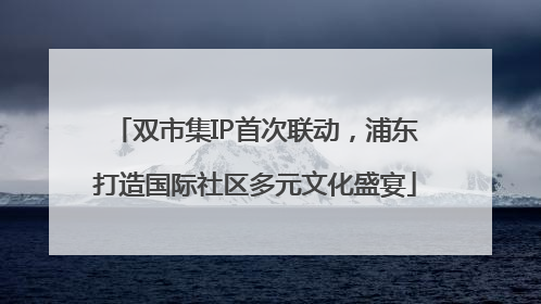 双市集IP首次联动，浦东打造国际社区多元文化盛宴