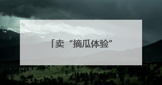 卖“摘瓜体验”，卖西瓜创意甜品，这里的西瓜卖出高价还不愁卖