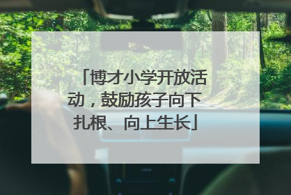 博才小学开放活动，鼓励孩子向下扎根、向上生长