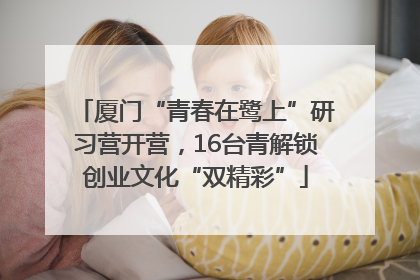 厦门“青春在鹭上”研习营开营，16台青解锁创业文化“双精彩”