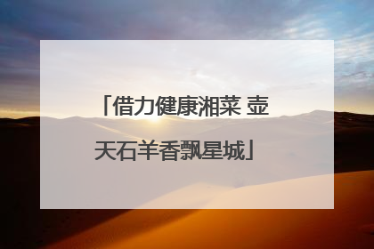 借力健康湘菜 壶天石羊香飘星城