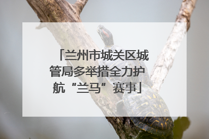 兰州市城关区城管局多举措全力护航“兰马”赛事