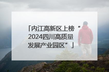内江高新区上榜“2024四川高质量发展产业园区”