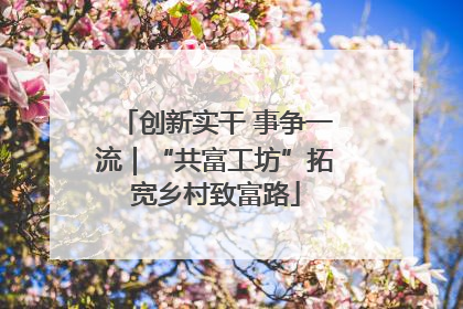 创新实干 事争一流｜“共富工坊”拓宽乡村致富路