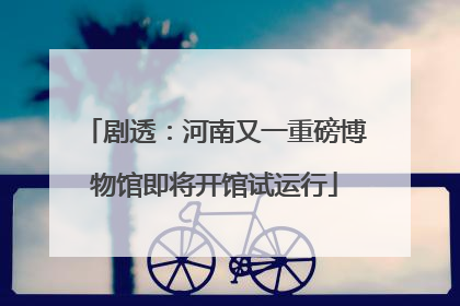 剧透：河南又一重磅博物馆即将开馆试运行