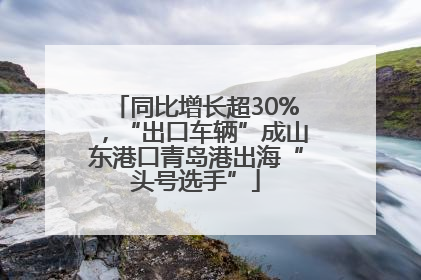 同比增长超30%，“出口车辆”成山东港口青岛港出海“头号选手”