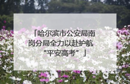 哈尔滨市公安局南岗分局全力以赴护航“平安高考”