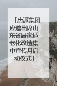 唐派集团应邀出席山东省居家适老化改造集中宣传月启动仪式