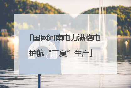 国网河南电力满格电护航“三夏”生产