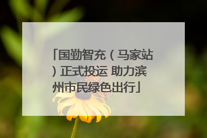 国勤智充（马家站）正式投运 助力滨州市民绿色出行