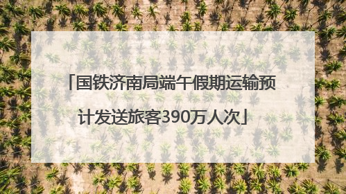 国铁济南局端午假期运输预计发送旅客390万人次