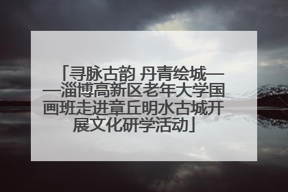 寻脉古韵 丹青绘城——淄博高新区老年大学国画班走进章丘明水古城开展文化研学活动