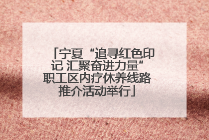 宁夏“追寻红色印记 汇聚奋进力量”职工区内疗休养线路推介活动举行