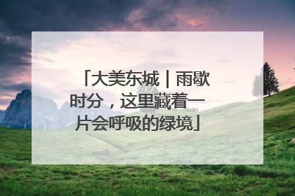 大美东城｜雨歇时分，这里藏着一片会呼吸的绿境