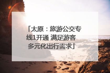 太原：旅游公交专线1开通 满足游客多元化出行需求