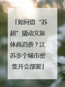 如何借“苏超”撬动文旅体商消费？江苏多个城市密集开会部署