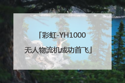 彩虹-YH1000无人物流机成功首飞
