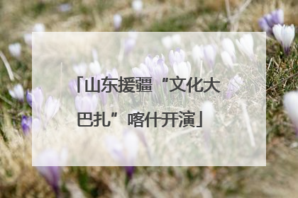 山东援疆“文化大巴扎”喀什开演